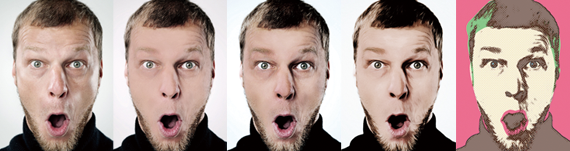 顔のレタッチ技術