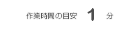 所要時間の目安1分